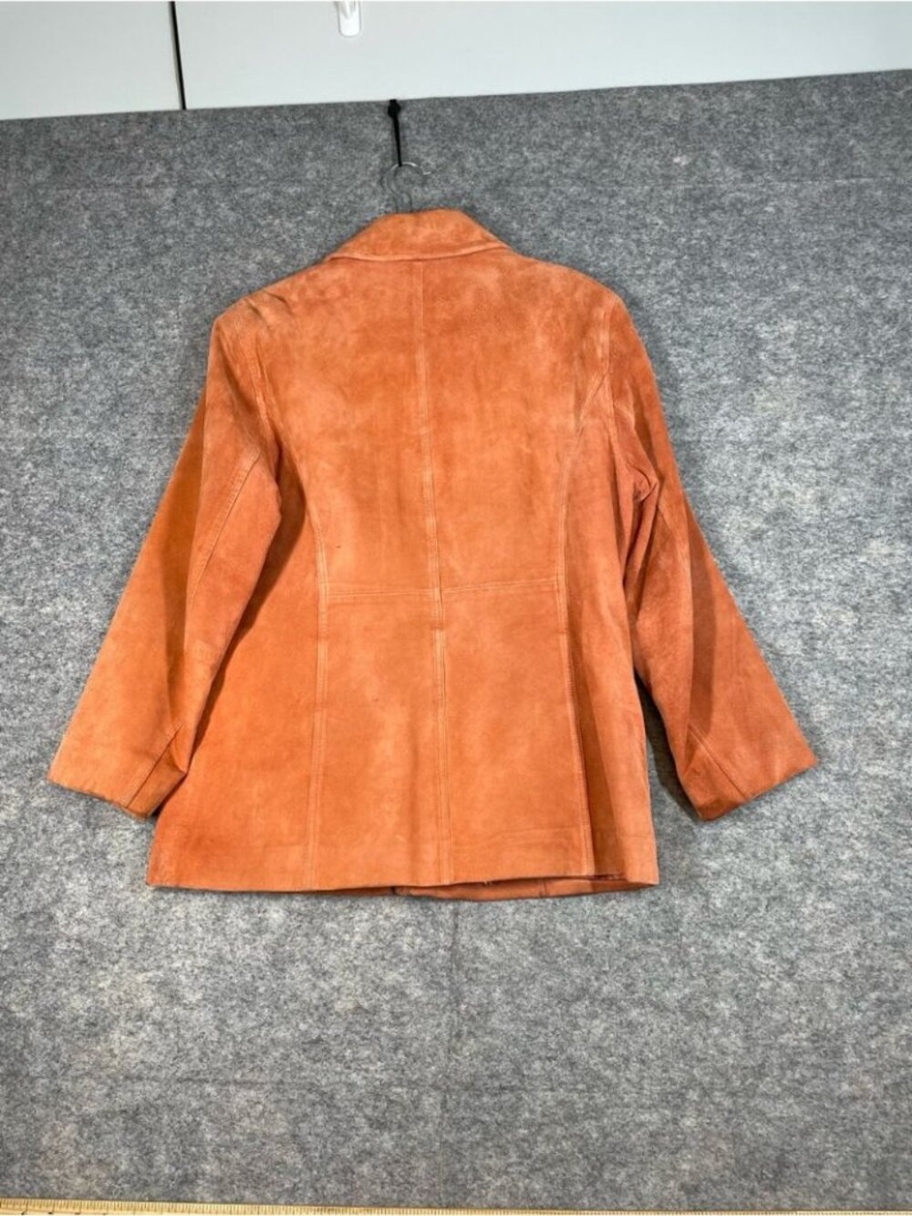 Vintage Anne Klein Leather Jacket Medium Zip Moto Minimalist Western Festival - Picture 11 of 16